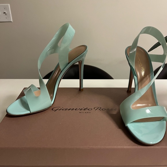 Brand new never worn Gianvito Rossi Metropolis PVC Slingback Sandals. - Picture 5 of 7